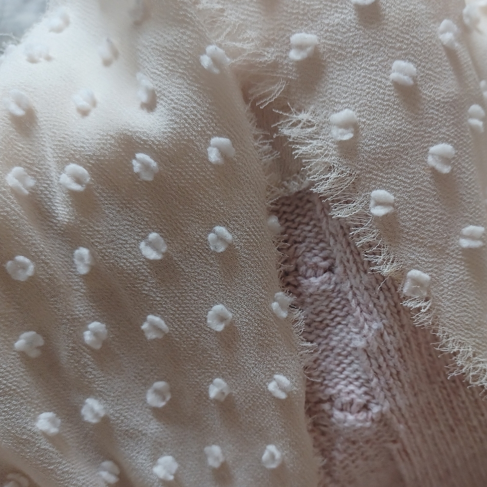 Anthropologie Pale Pink Knit Tie-Front Cardigan - Picture 11 of 13